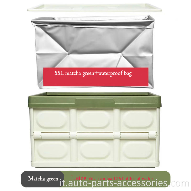 Cassa pieghevole pieghevole in plastica di plastica vari scatole di coperchio del bagagliaio per auto personalizzato